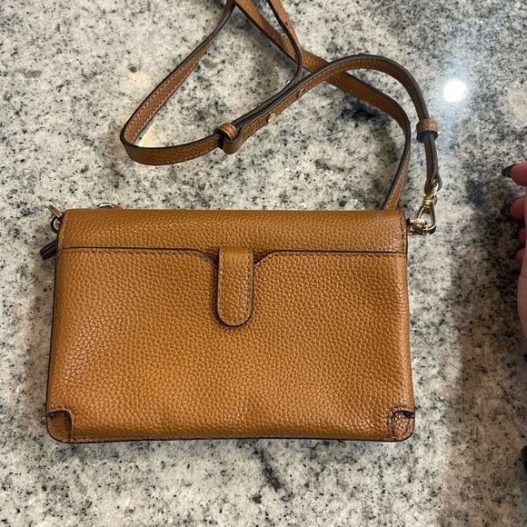 Michael Kors Tan Leather Crossbody Bag - Picture 4 of 8